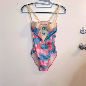 Vintage 90's Swimwear one piece Small